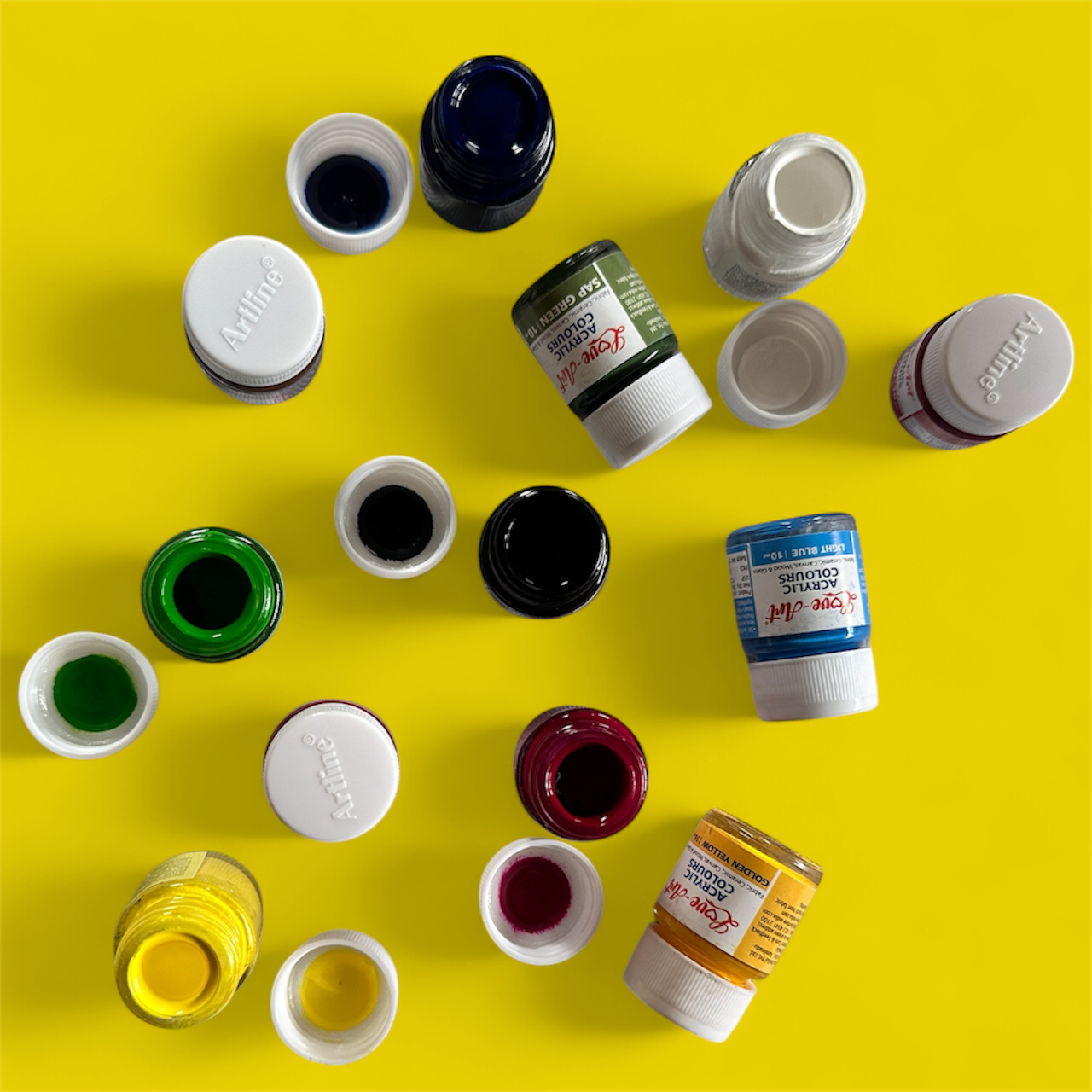Acrylic Colours (Set of 12 Shades)