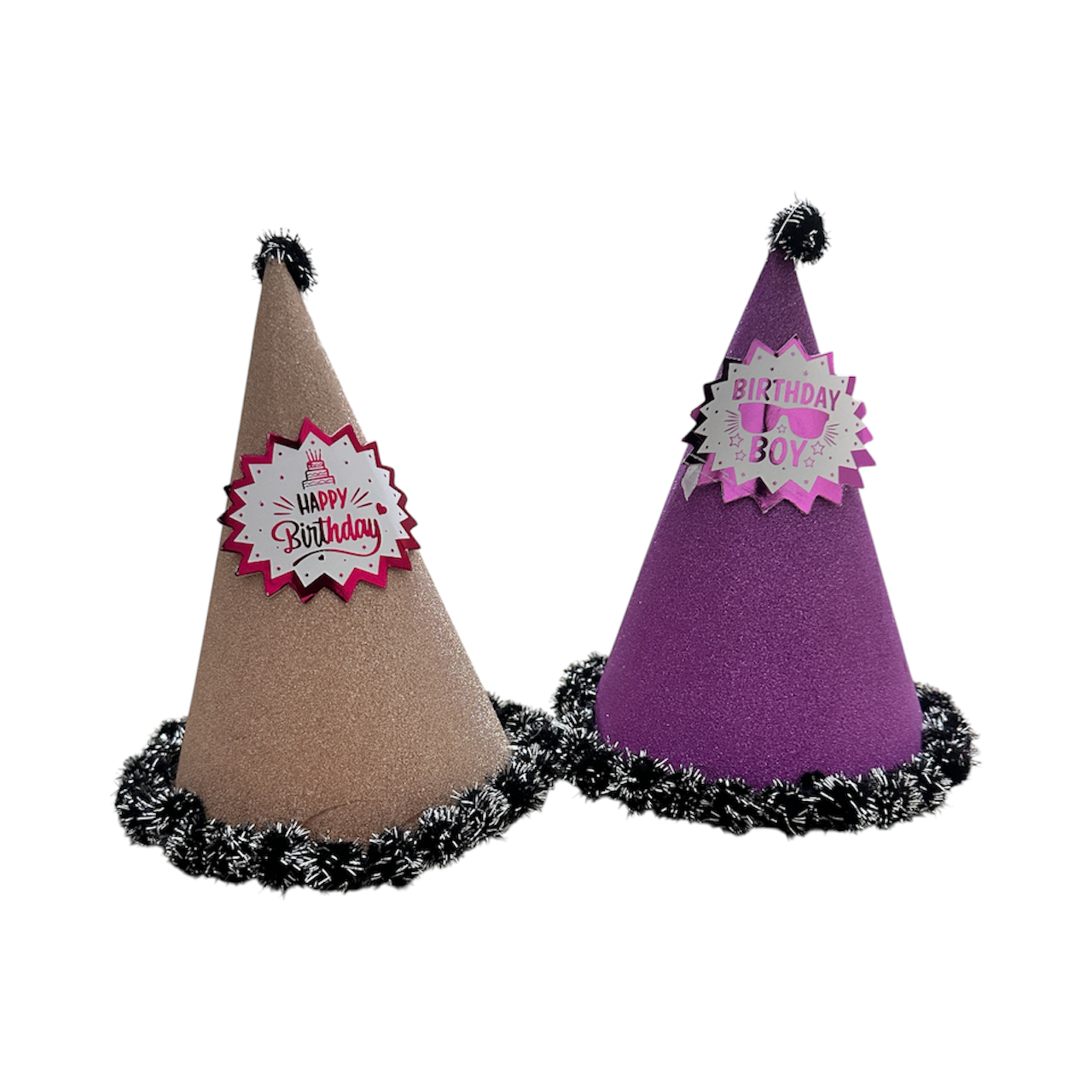 Birthday Party Hat, Glitter Cone Design