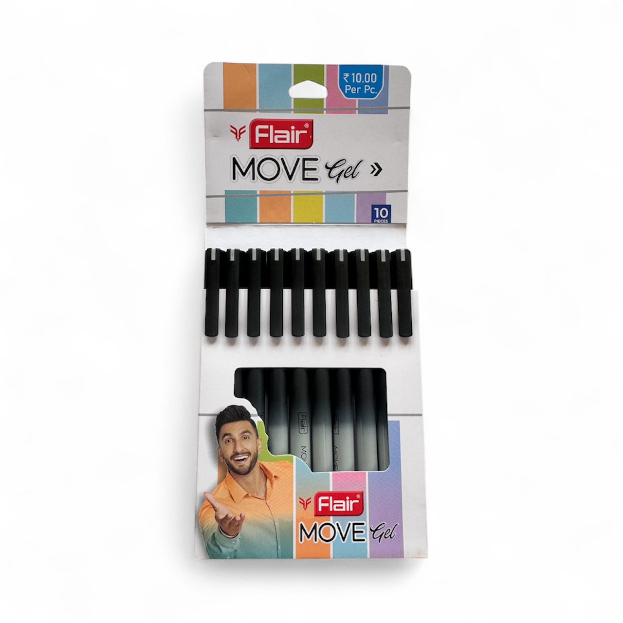 Gel Pens (Pack of 10, Black Ink)