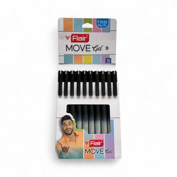 Gel Pens (Pack of 10, Black Ink)