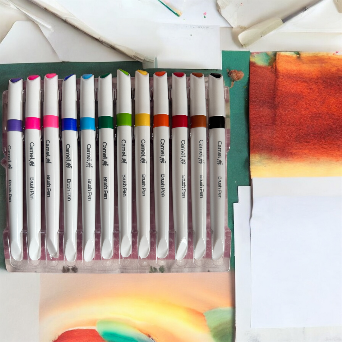 Brush Pens 12 Shades (Pack of 12)