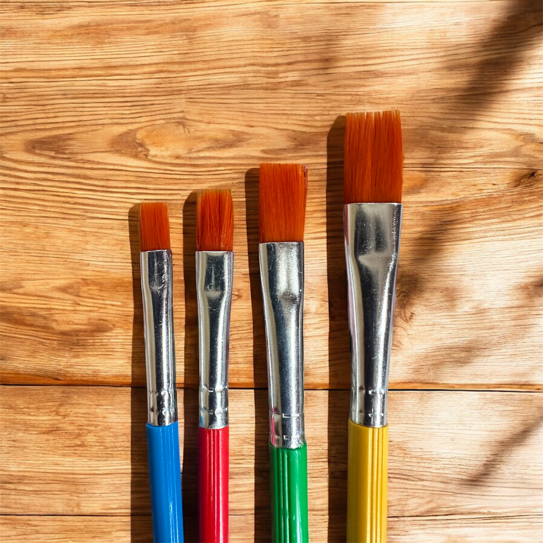 Colourmate Synthetic Hair Brush Set (4 Assorted Brushes)