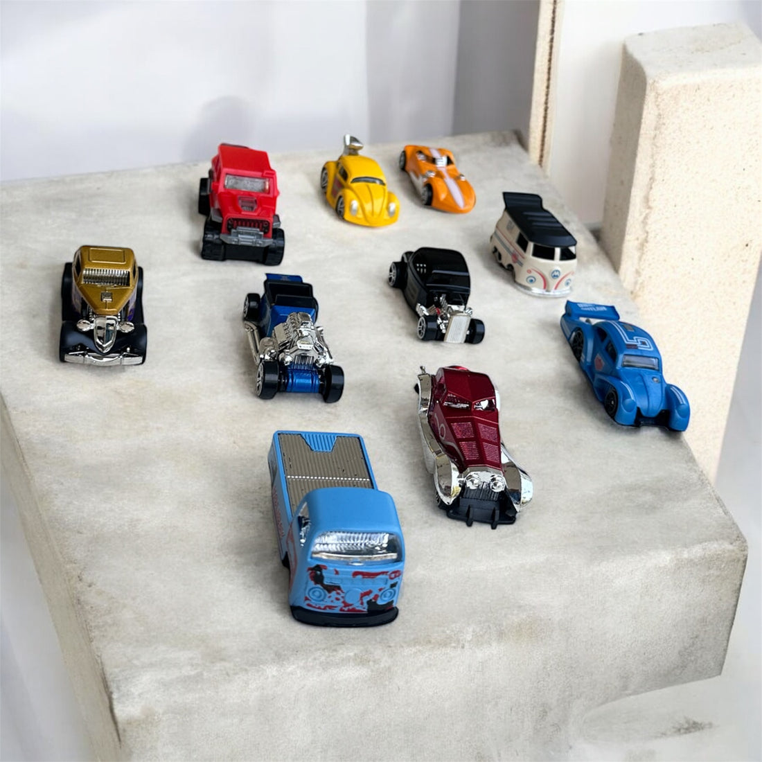 Alloy Toy Car Set | Metal Body Vehicles, pack of 10