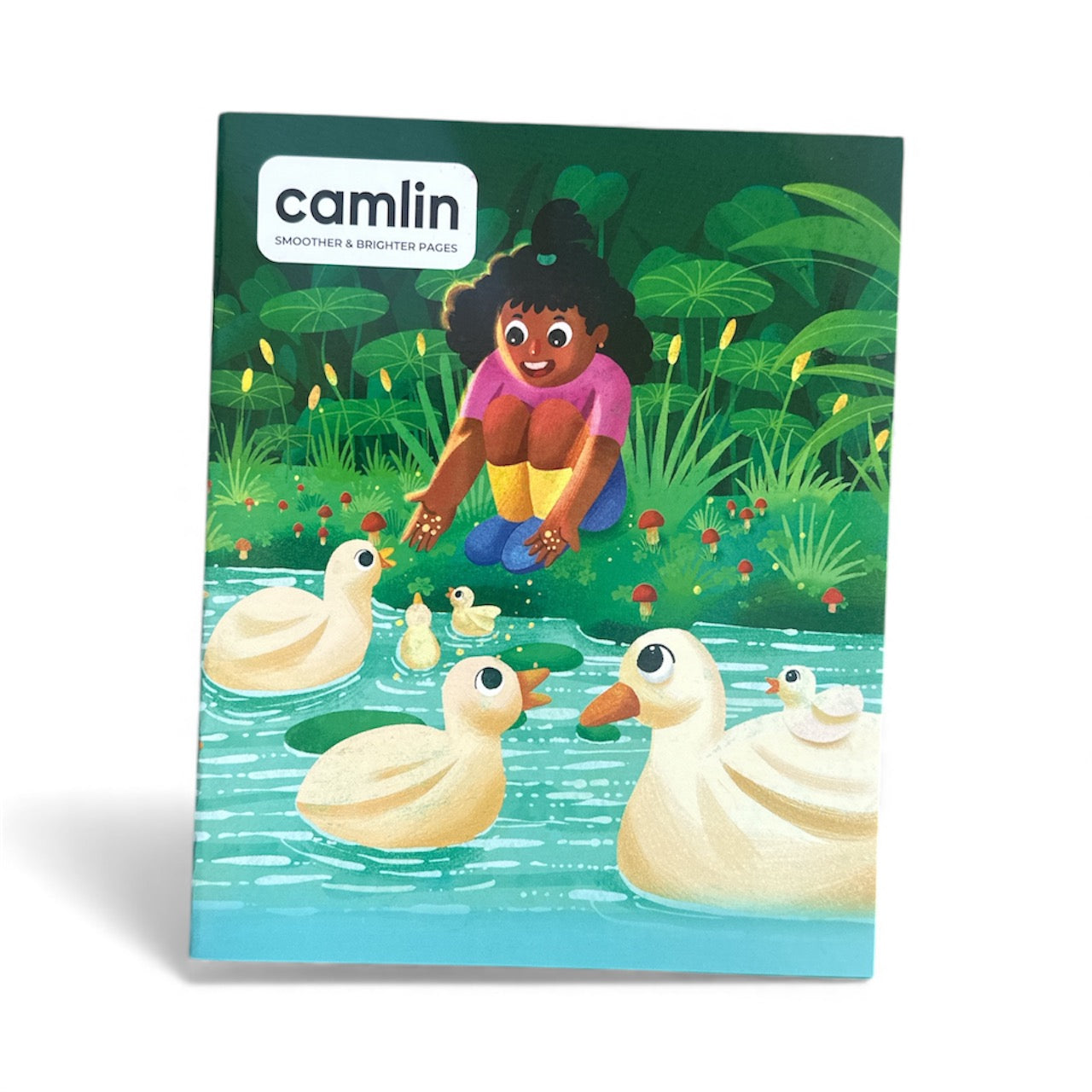 Camlin Notebook – Double Line | 92 Pages | 19 × 15.5 cm | Smooth Paper | Kids Cover Design