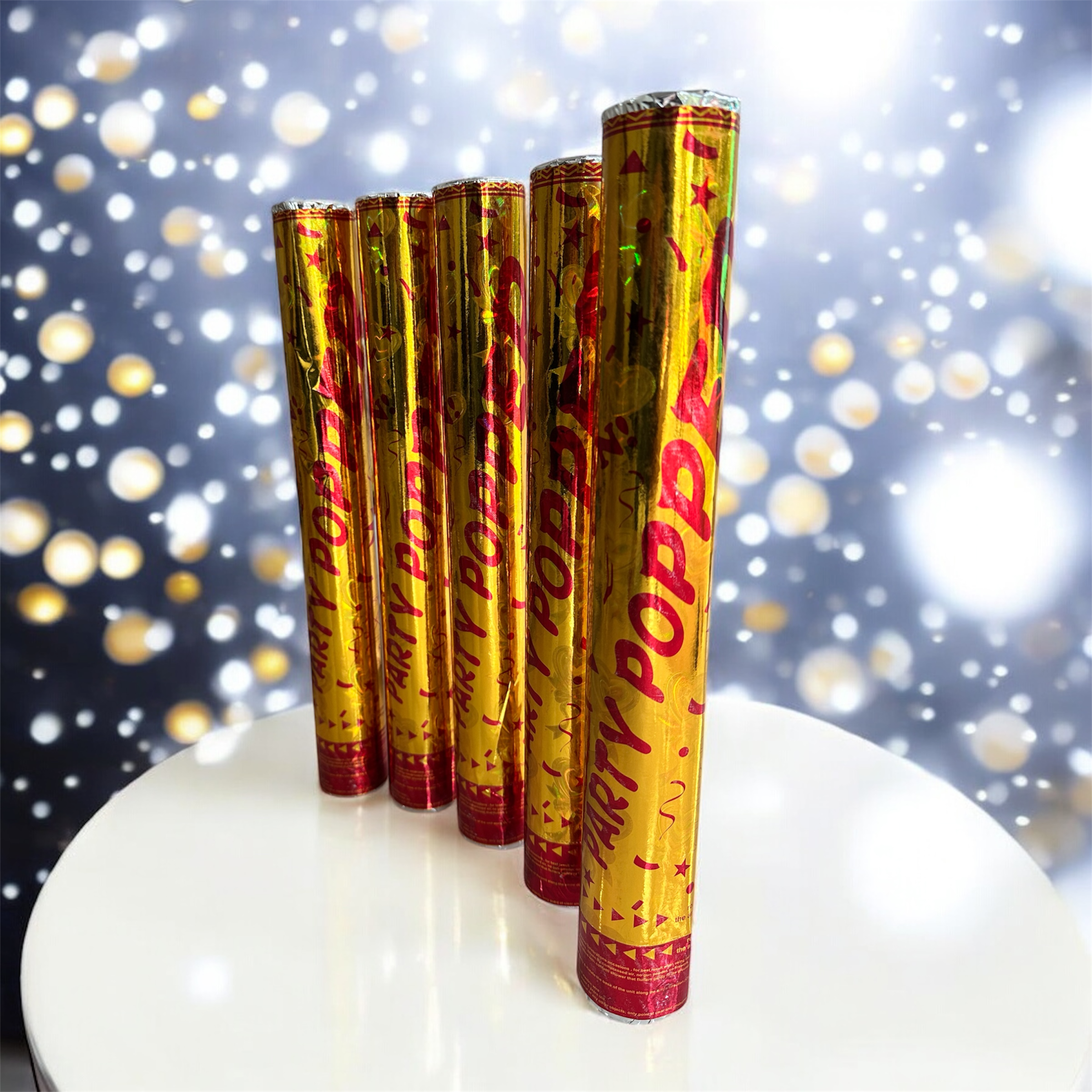 Golden Party Popper  – Confetti Celebration Cannon| the sound and colour of the clebration combined