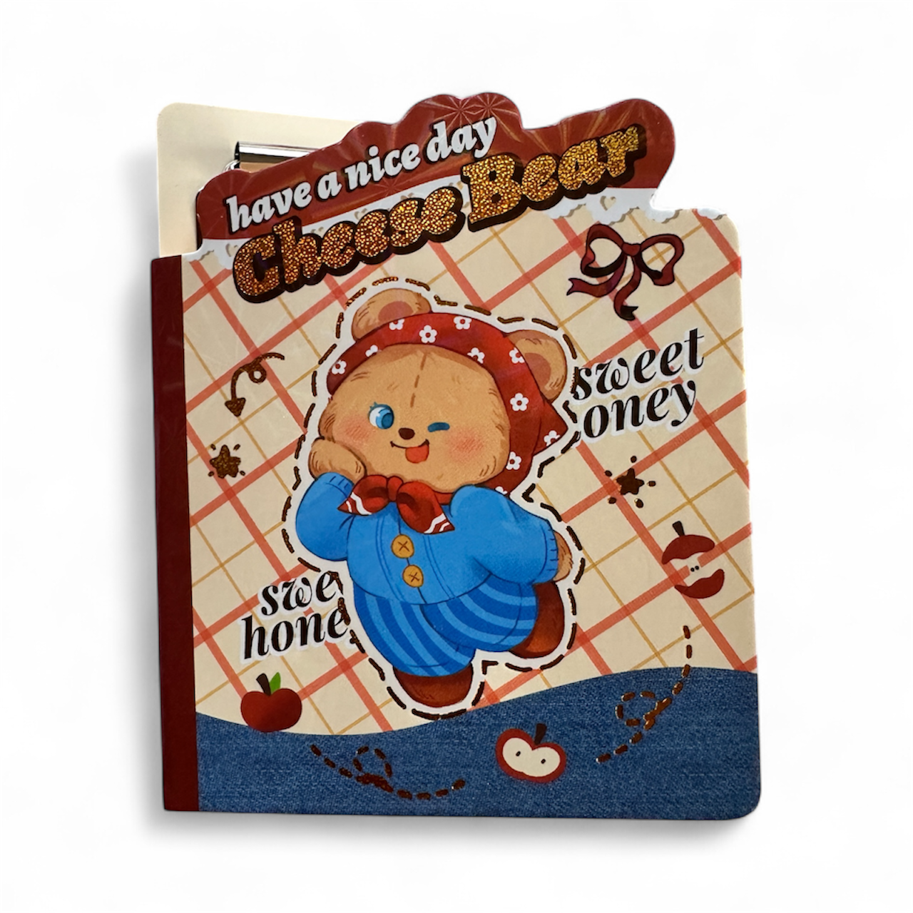 Cute Character Mini Notepad Set – Pocket-Size | Assorted Designs (Astronaut / Cheese Bear / Biscuit Bear) | Ideal for Quick Notes & Kids’ Use