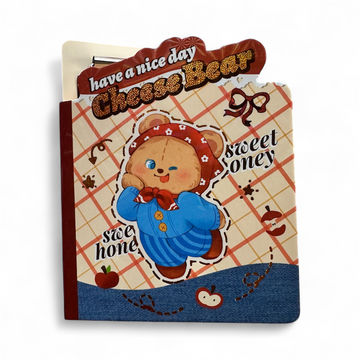 Cute Character Mini Notepad Set – Pocket-Size | Assorted Designs (Astronaut / Cheese Bear / Biscuit Bear) | Ideal for Quick Notes & Kids’ Use