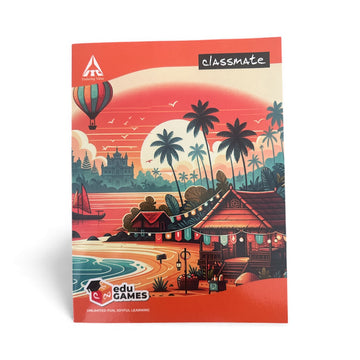 Classmate  Exercise Book – Unruled | 72 Pages | 24 × 18 cm |  college note |