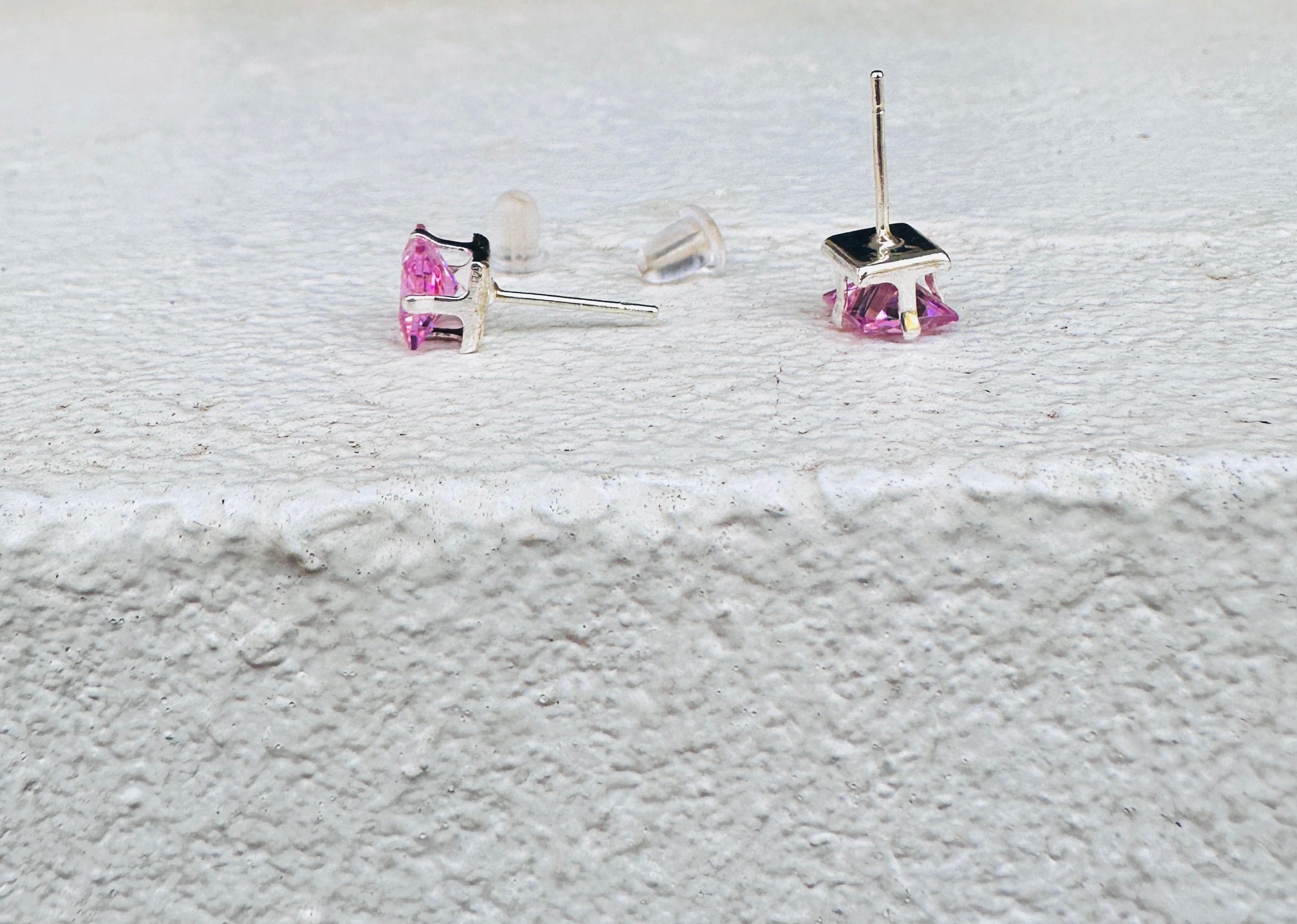 Square Crystal Stud Earrings