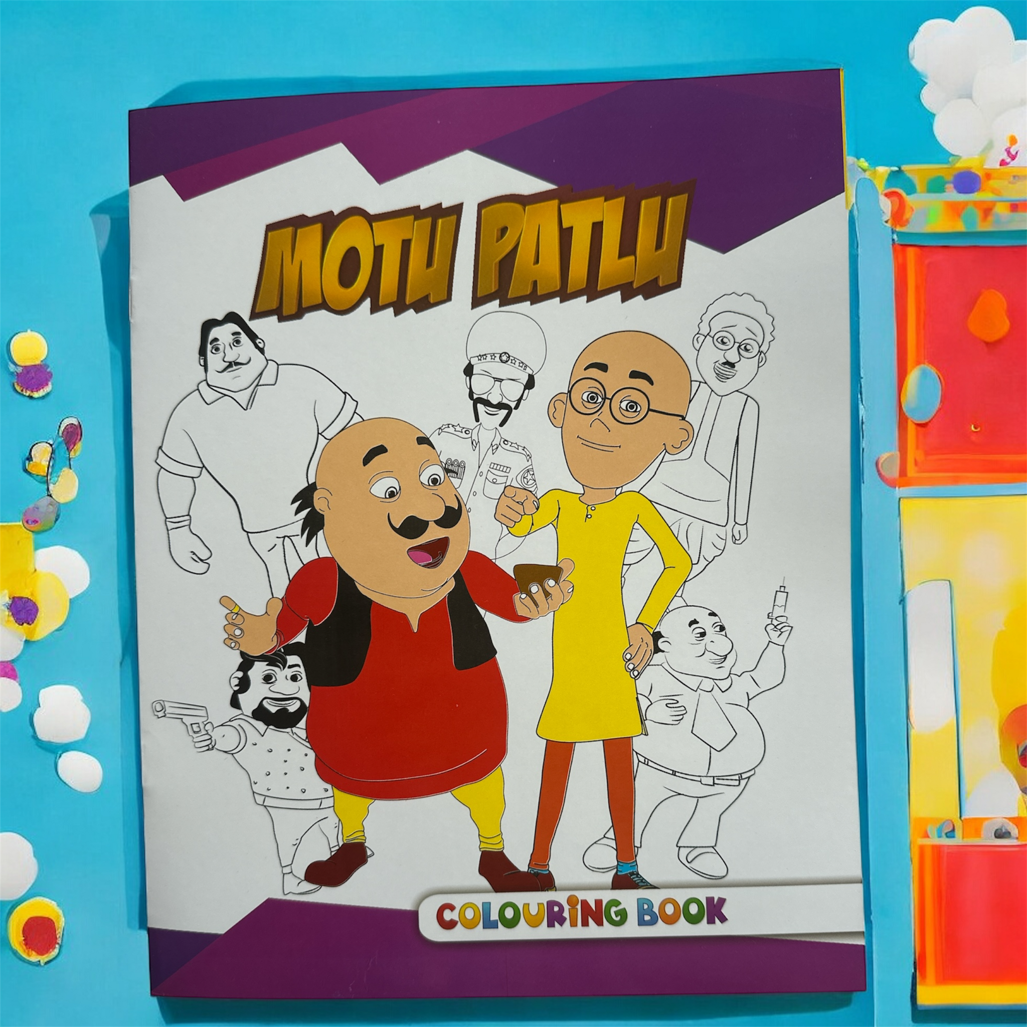 Motu Patlu Colouring Book – Fun with Colors and Laughter!
