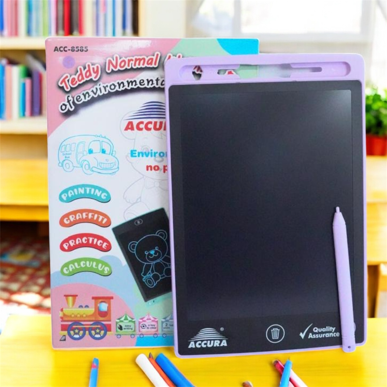 LCD Writing Tablet – ACC-8585 | 8.5-Inch Reusable Digital Slate