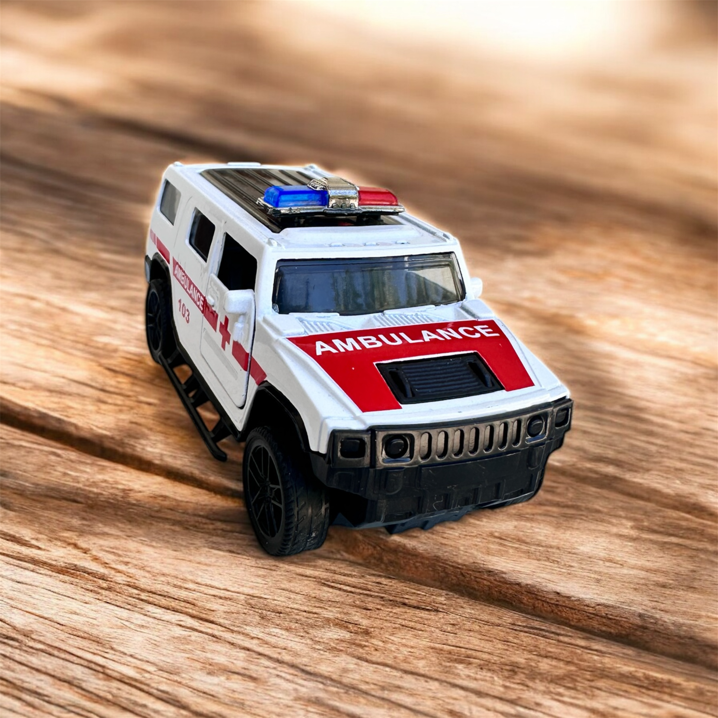 Metal Ambulance Toy Car – Pull Back Action | Scale Model