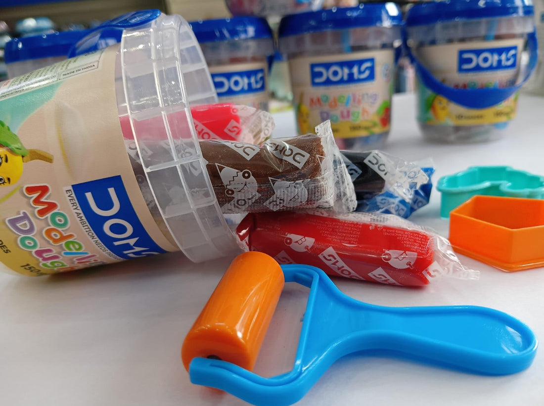DOMS Modeling Dough | Shape your ideas with imagination | Boost creativity, reduce screen time. 7 shades