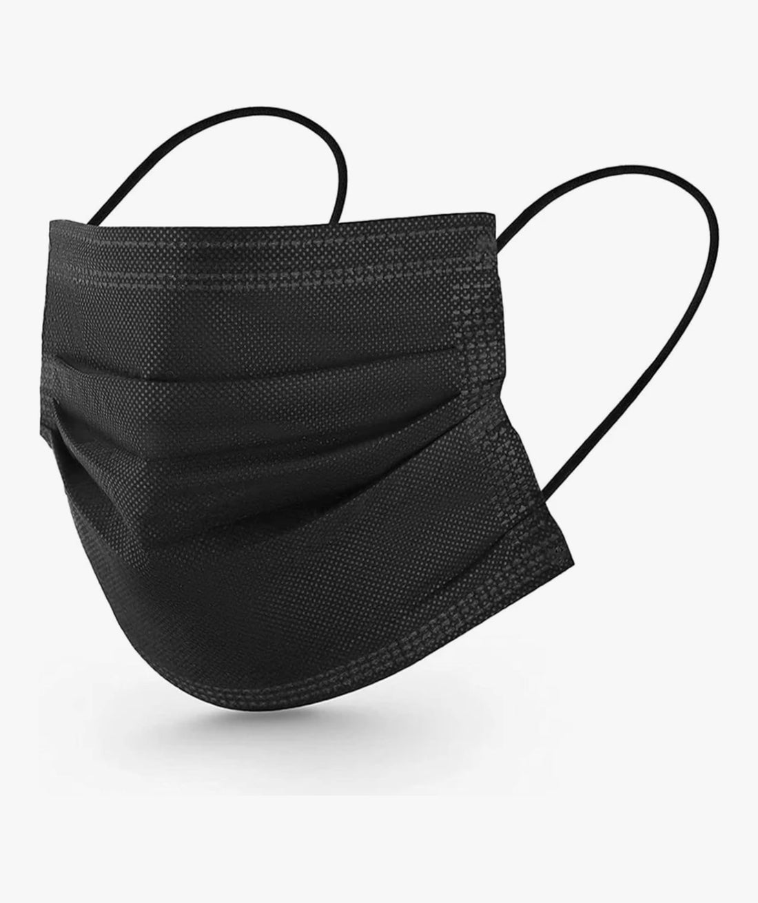 Disposable 3-Layer Face Mask (Black, 50 Pcs)