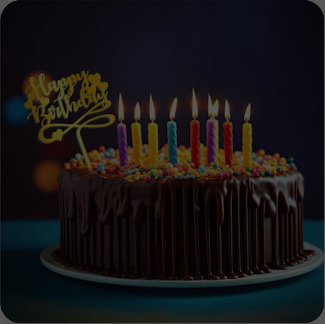 “Happy Birthday” Cake Topper | suitable for all birthday cakes