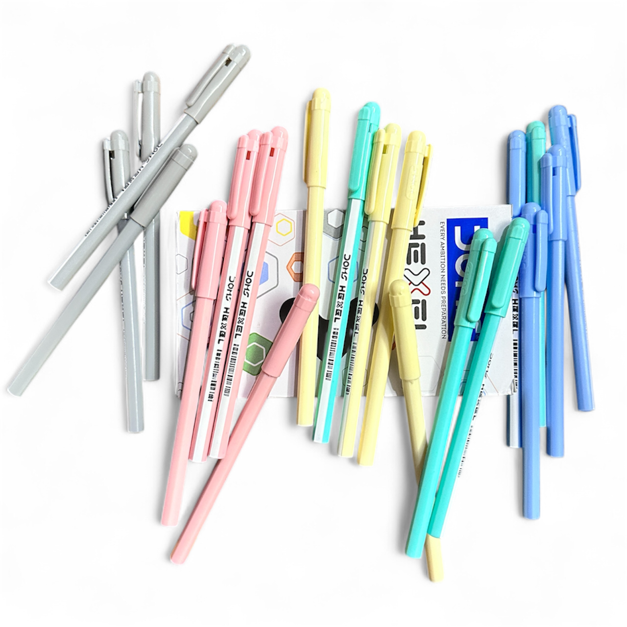 DOMS Hexel Ball Pen – Smooth Writing with Pastel Perfection | Pack of 20
