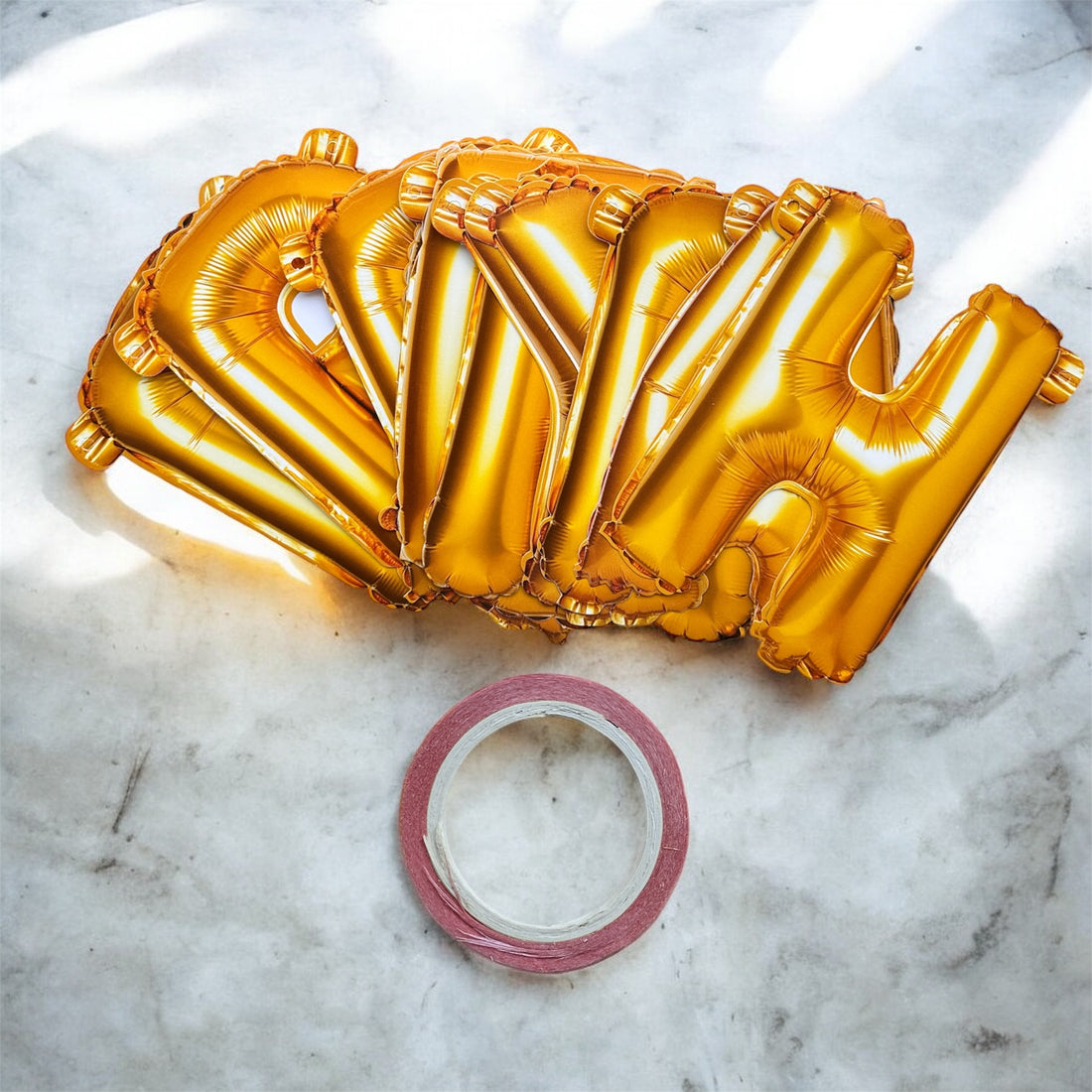 Gold Foil Happy anniversary Banner