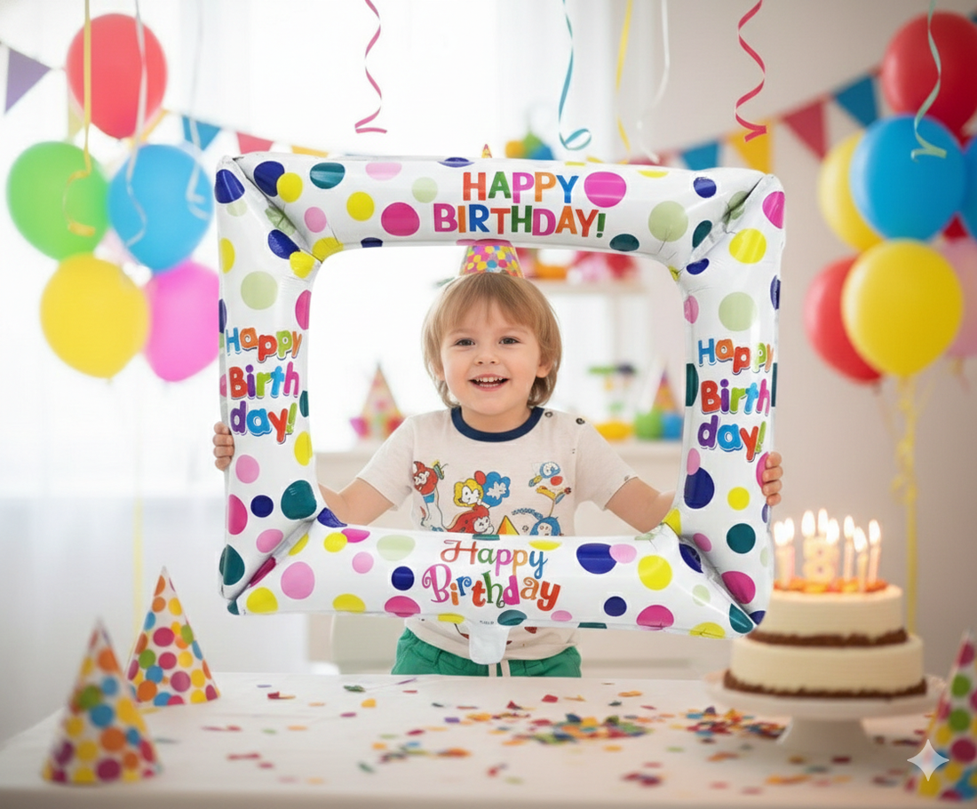 Inflatable Birthday Photo Frame Balloon: Snap, Smile, and Celebrate!