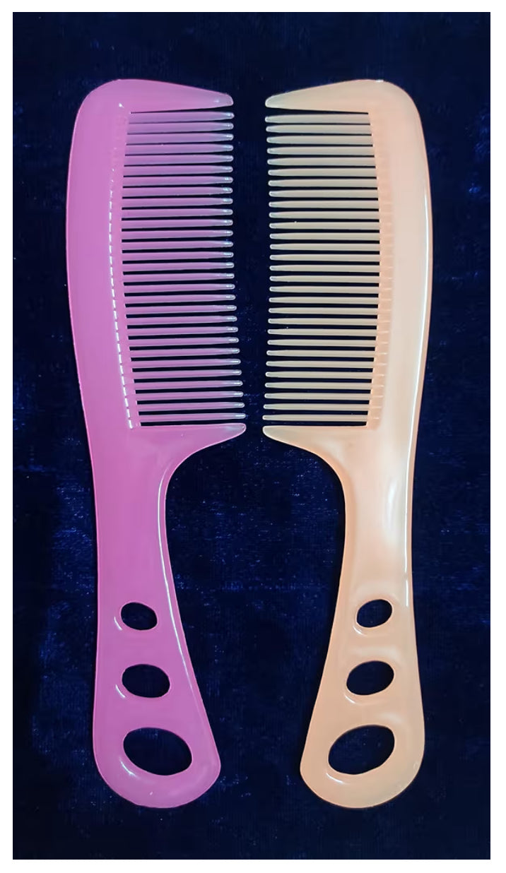 Plastic Handle Hair Comb – Unisex | Strong, Smooth & Comfortable