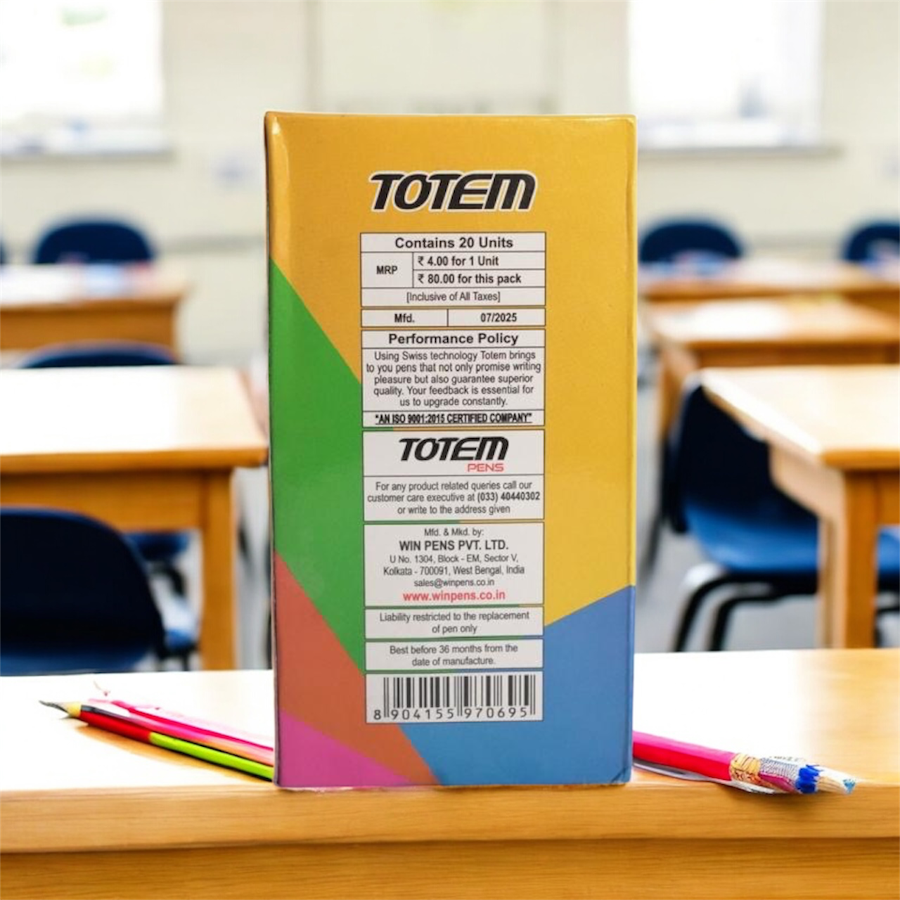 Totem Delux DF Ball Pen – Pack of 20 | Smooth Writing | black ink