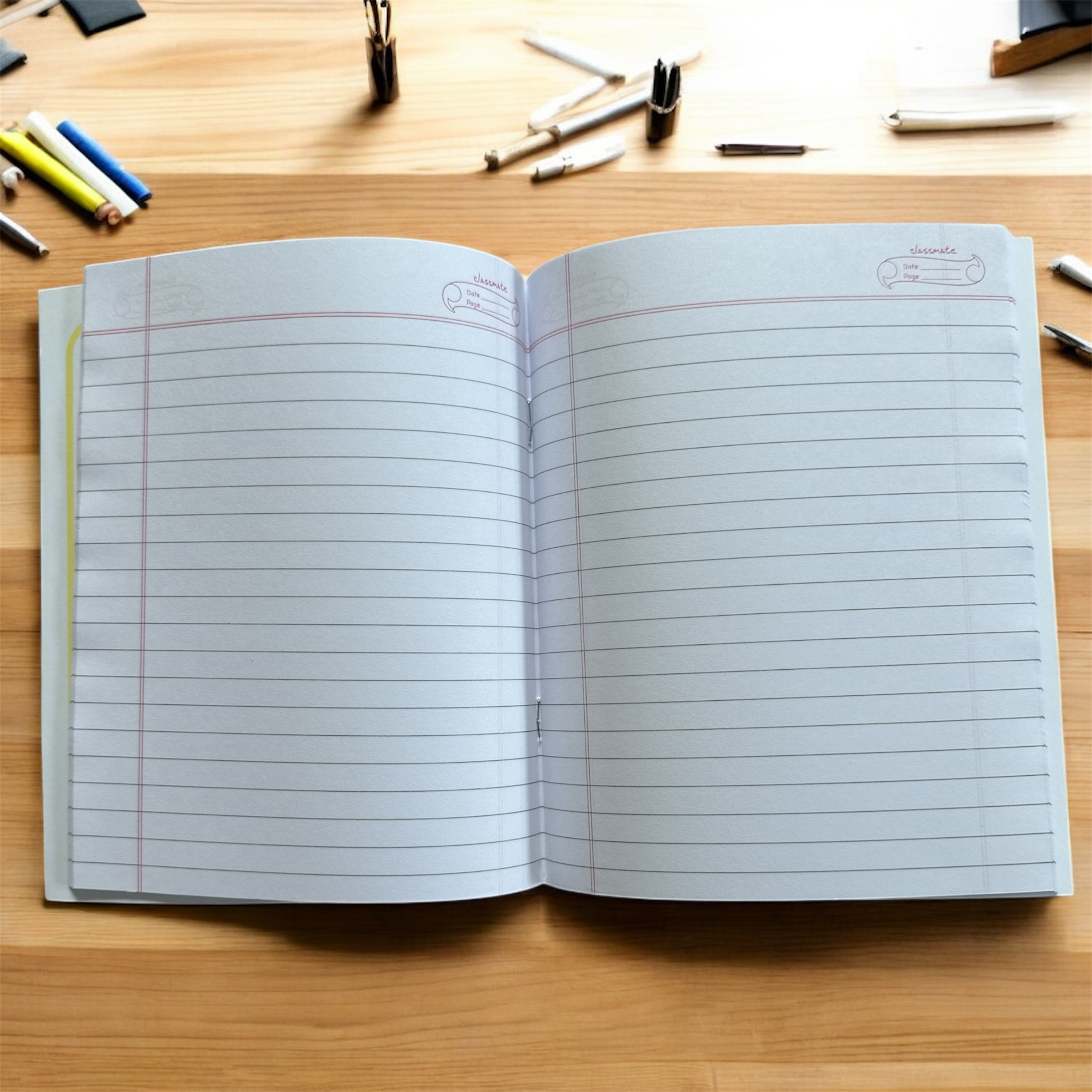 Classmate Notebook – 84 Pages, 19 × 15.5 cm | Single Line, Ruled, school note book