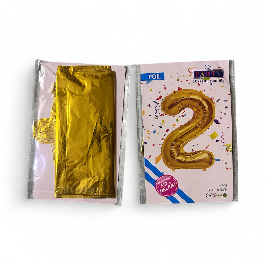 Golden Foil Number Balloons (0–9) – 16 Inch | shiny foil numbers to highlight your celebration
