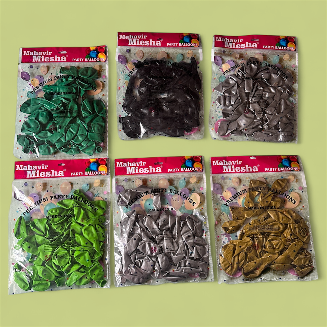 Mahavir Miesha Party Balloons – Premium Latex Balloons for Decoration (Pack of 35)