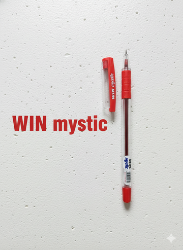 WIN Mystic Ball Pen – Red Ink | Single Piece |