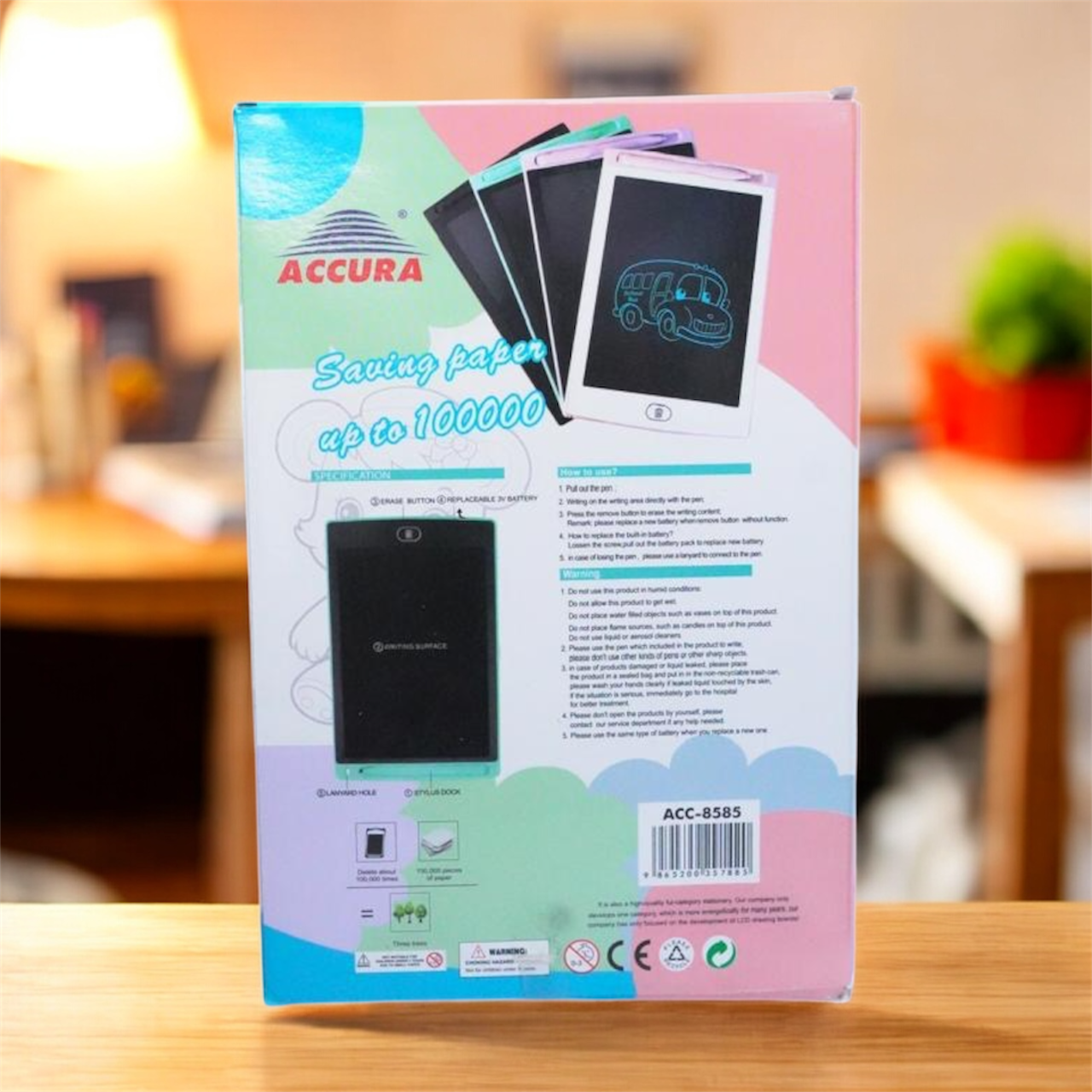 LCD Writing Tablet – ACC-8585 | 8.5-Inch Reusable Digital Slate