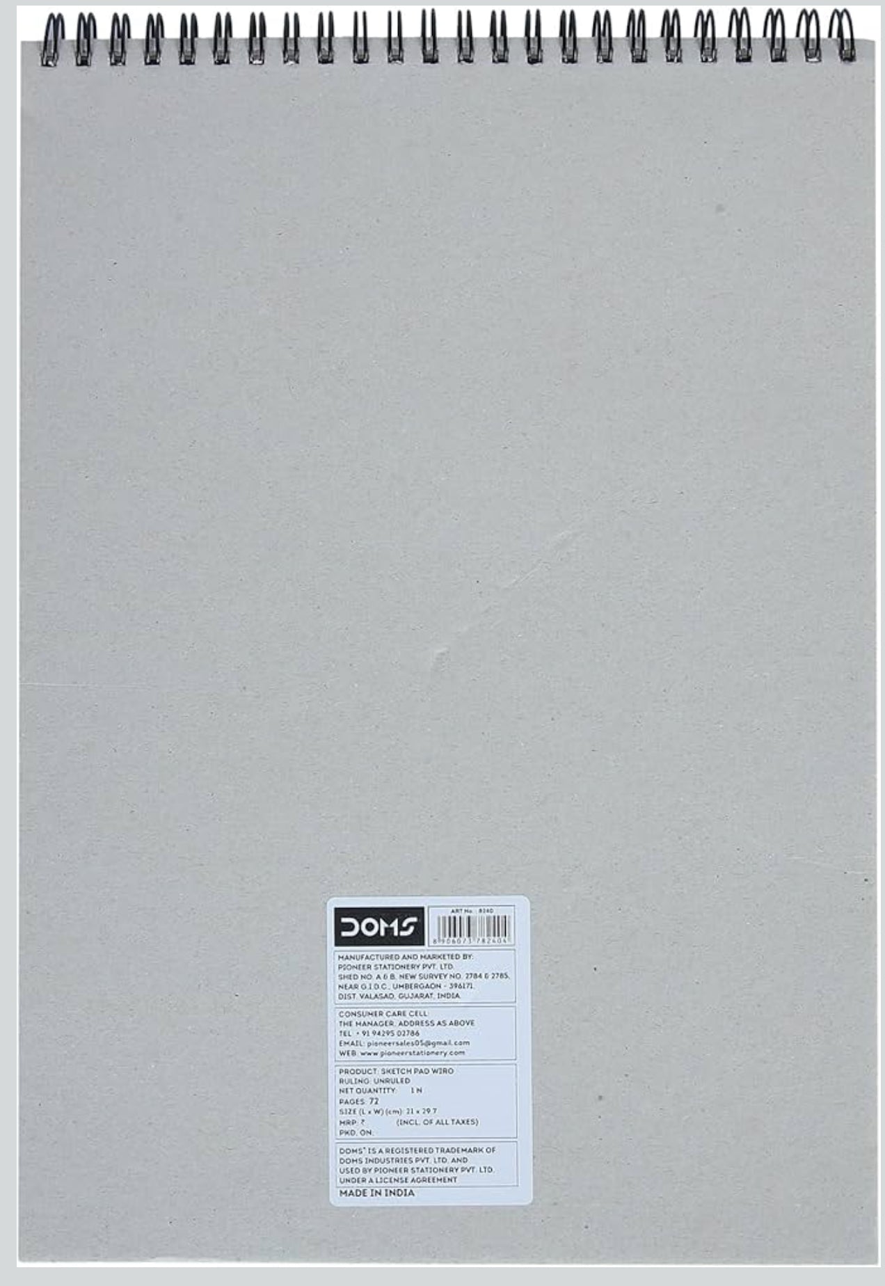 Doms sketch book | 150 gsm, Acid-Free Paper, A4 Size| Capture Your Imagination on Every Page |