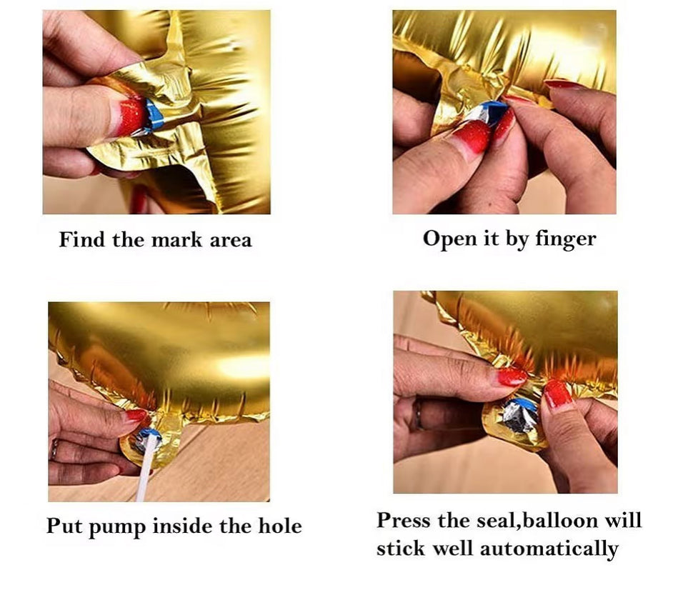 Golden Foil Number Balloons (0–9) – 16 Inch | shiny foil numbers to highlight your celebration