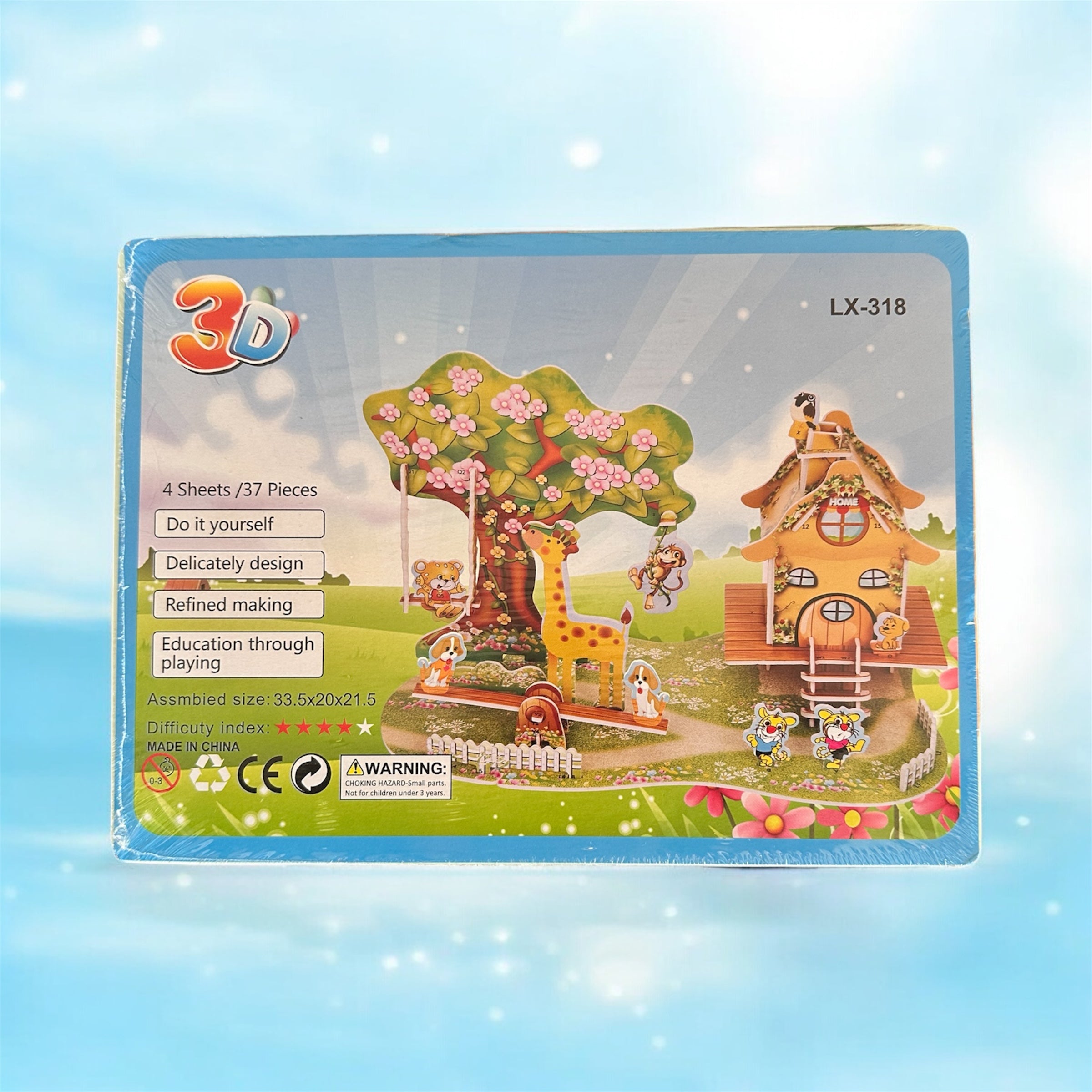 WonderWorld 3D  puzzle, DIY kit :Enhance focus and skills through 3D fun.