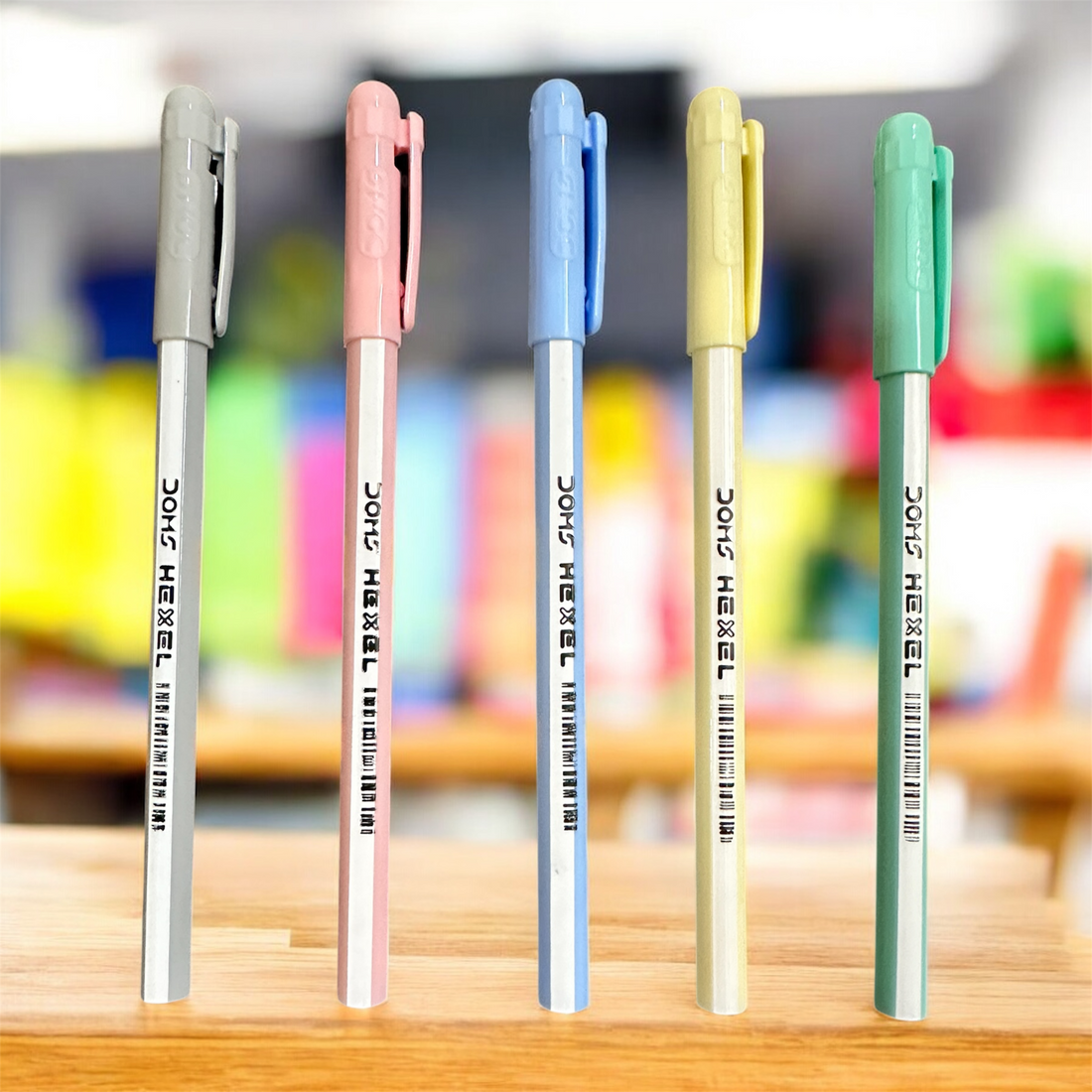 DOMS Hexel Ball Pen – Smooth Writing with Pastel Perfection | Pack of 20