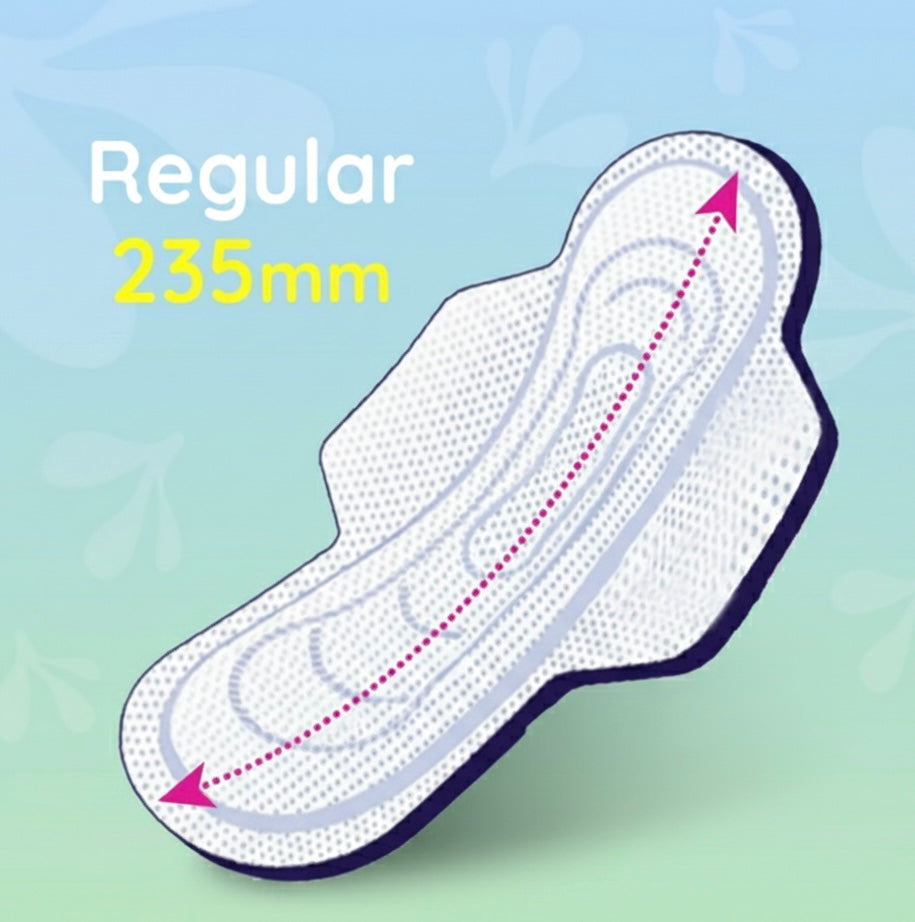 Bella Classic Regular Sanitary Pads (235 mm) – Soft, Breathable Comfort with Leak Protection | Pack of 8
