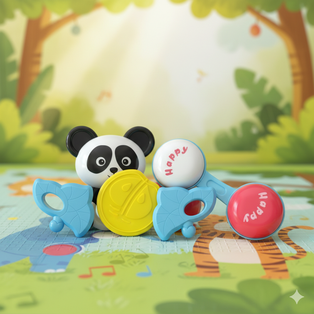 Tim Tim Baby Rattles (3 Pcs)