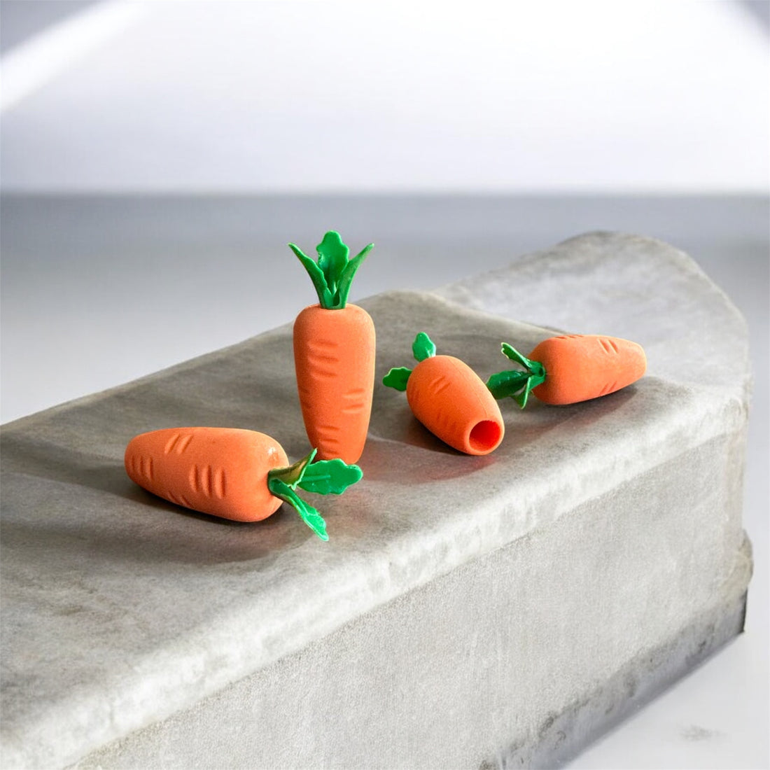 Carrot erasers | Root out the errors| set of 4