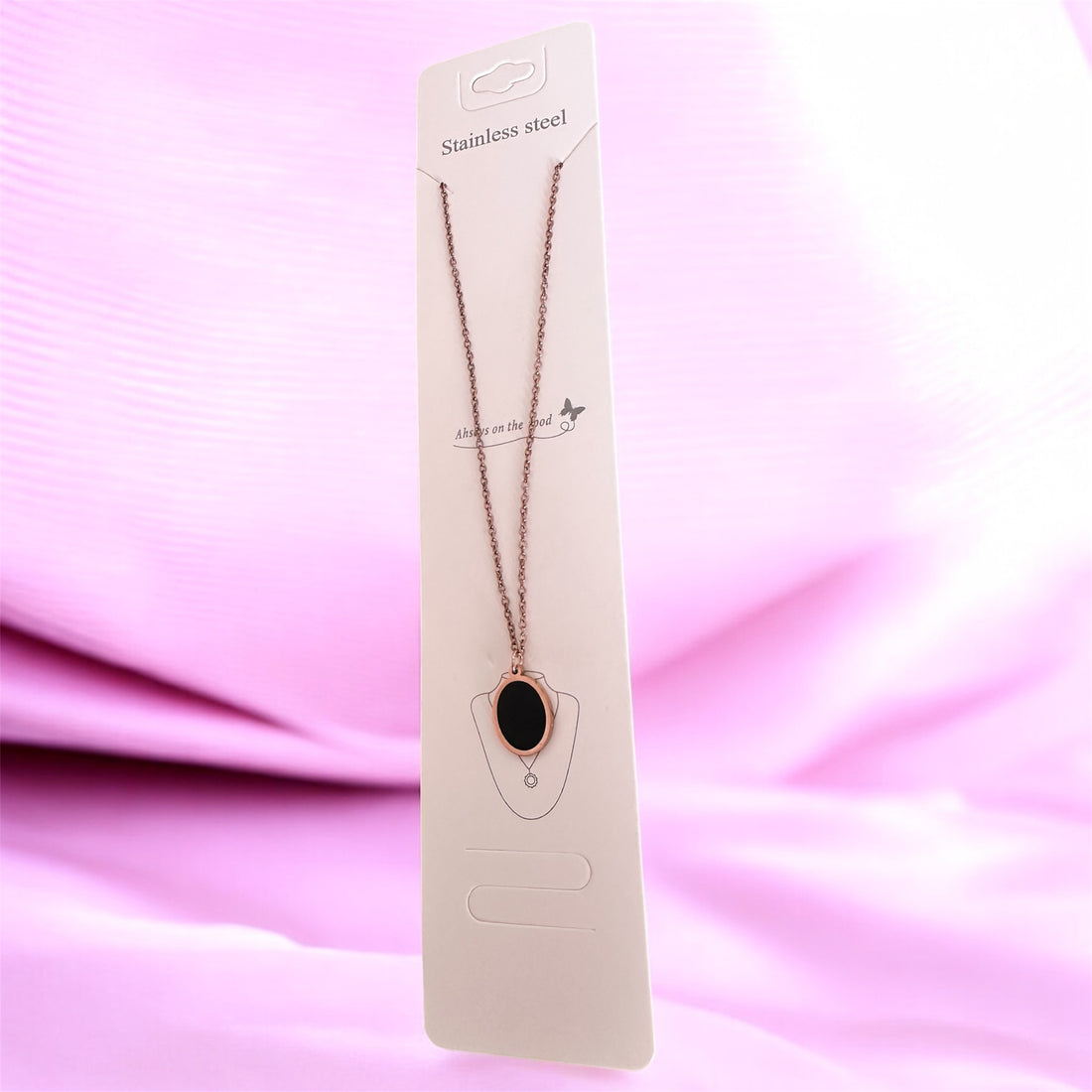 The Onyx Aura Necklace - Stainless Steel Necklace for Women & Girls