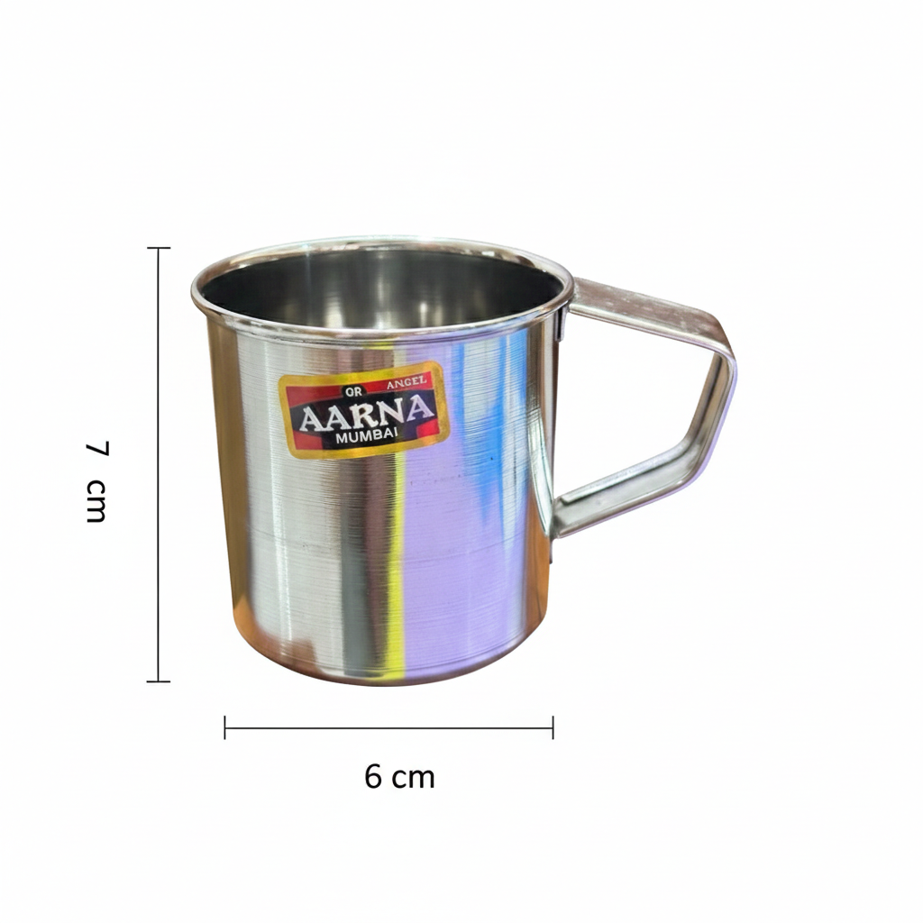 Stainless Steel Mug with Handl(M)