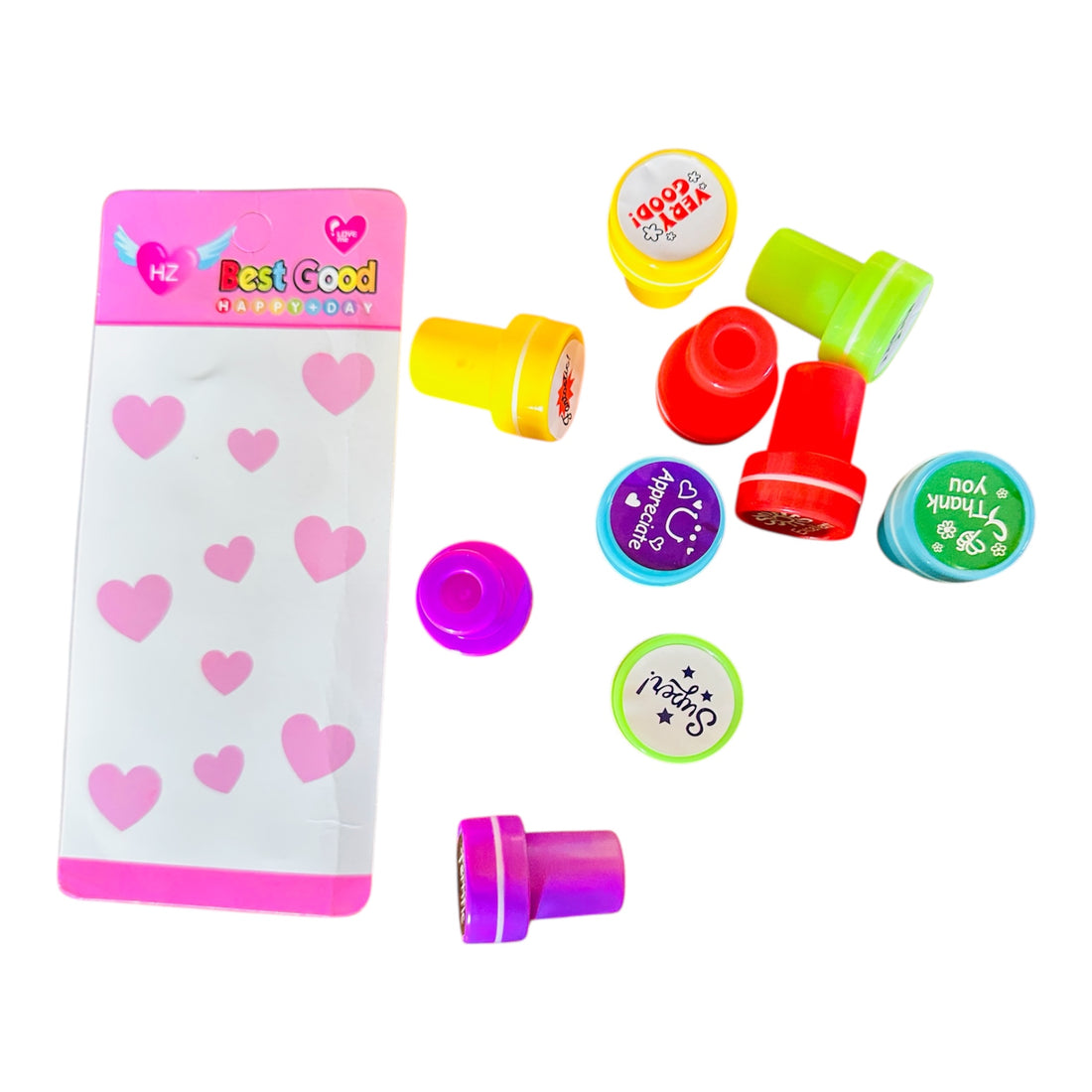 Rubber stambs | Appreciation Seals | little hands, big impressions| set of 10