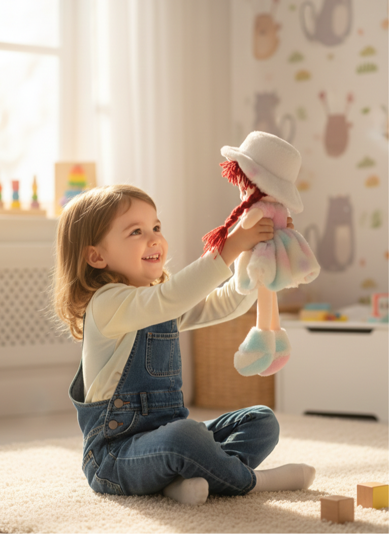 Fluffy Cloud Girl Doll:   Your little one's new best friend.
