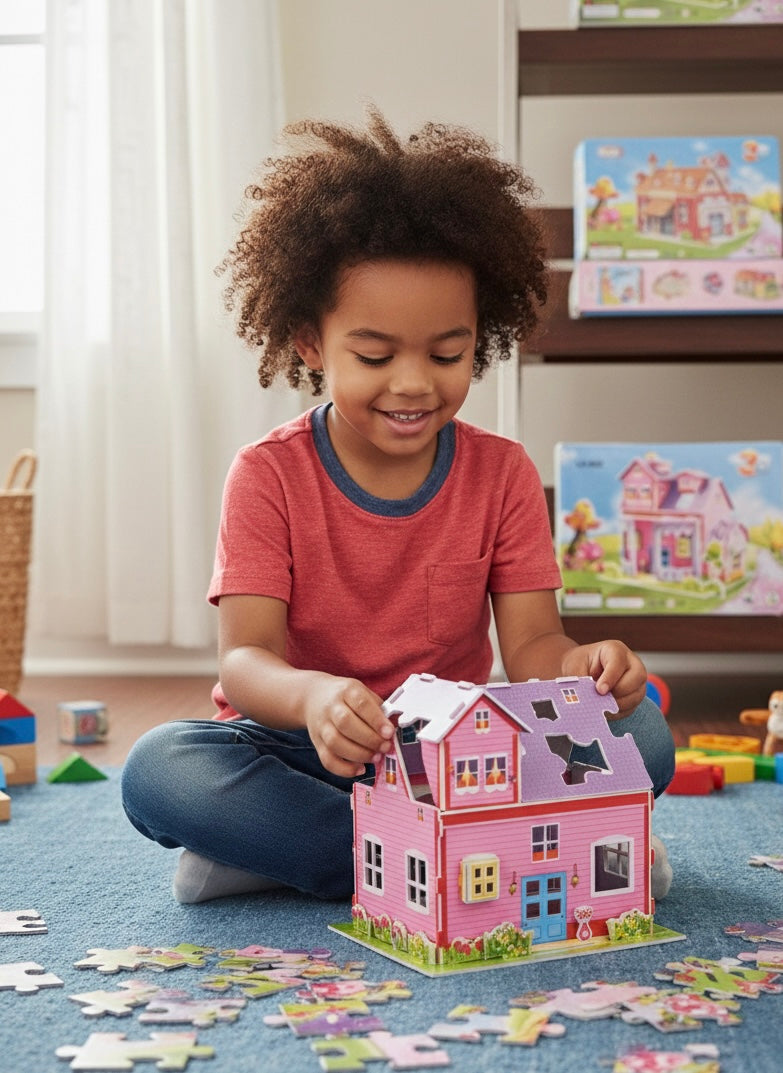 WonderWorld 3D  puzzle, DIY kit :Enhance focus and skills through 3D fun.