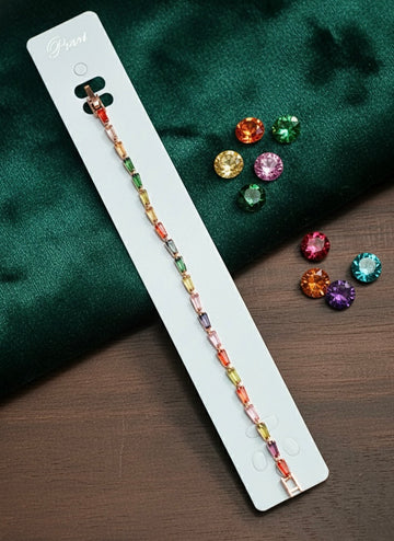 Multicolour Crystal Stone Bracelet