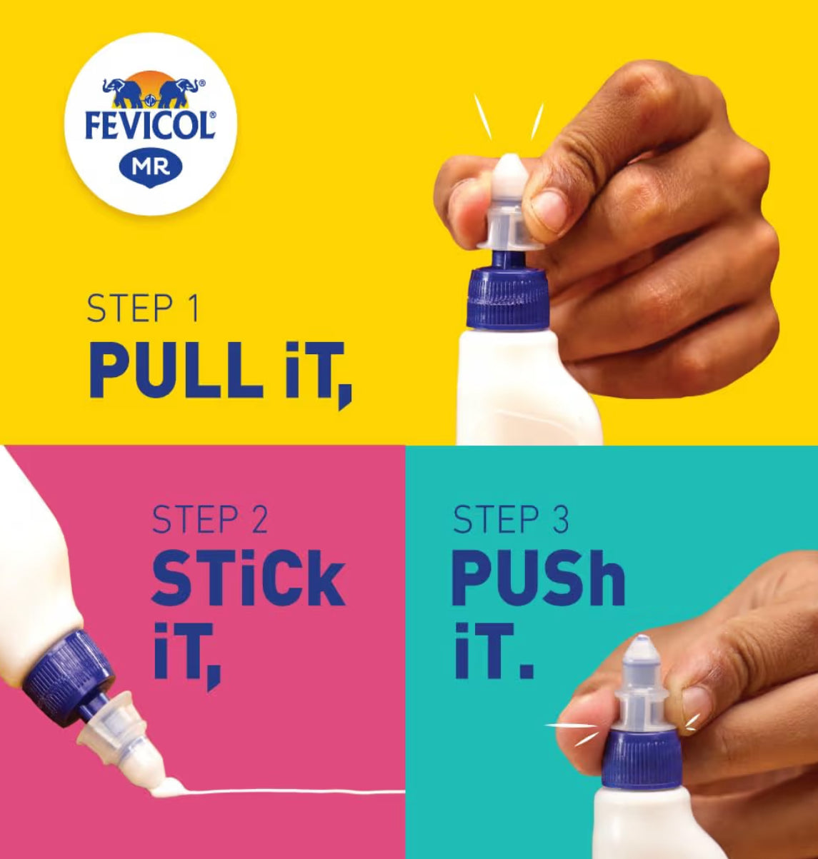 Fevicol MR White Adhesive – 50 g | Strong Bond | School & Craft Glue