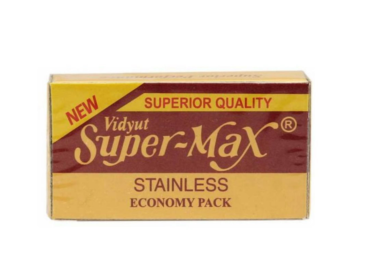 Super-Max Stainless Double Edge Razor Blade – Economy Pack