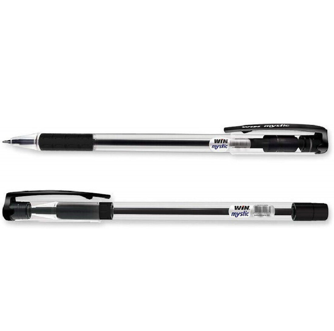 WIN Mystic Ball Pen – Pack of 10 | Smooth Writing | 0.7 mm Tip | Black Ink