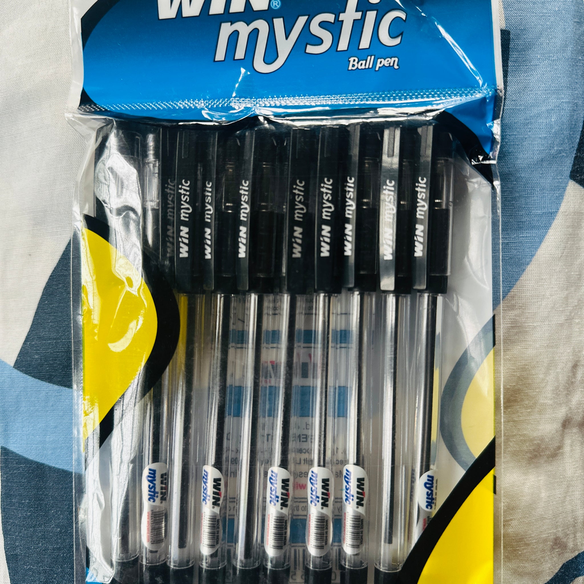 WIN Mystic Ball Pen – Pack of 10 | Smooth Writing | 0.7 mm Tip | Black Ink