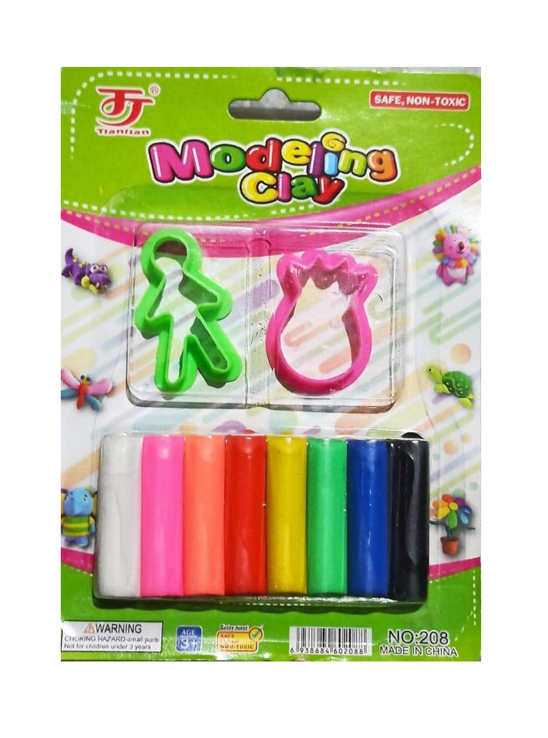 Modelling Clay Set | Non-Toxic | With Shape Cutters & Roller