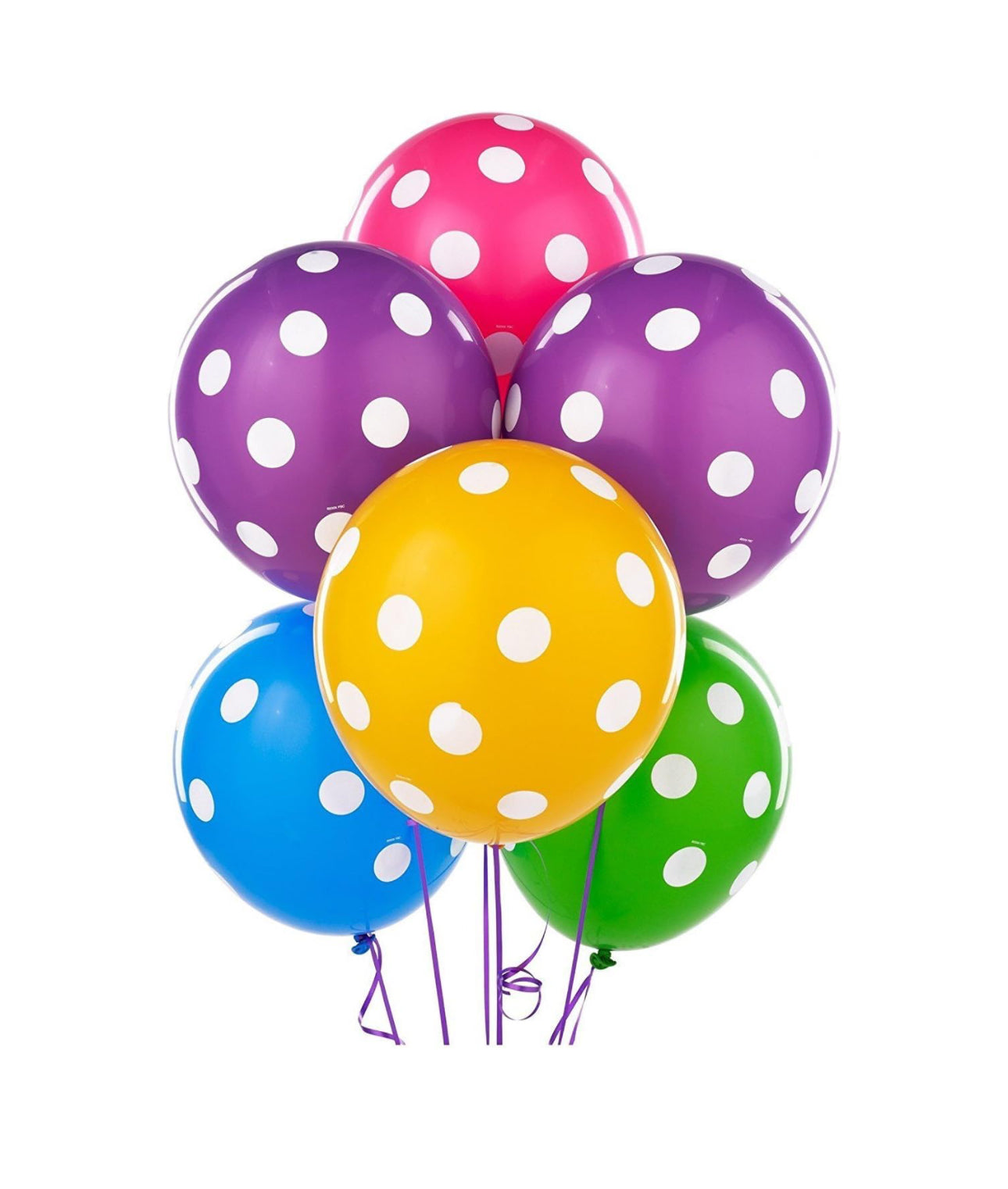 Polka Dot Balloons – Assorted Colours | Pack of 3 | Party Decoration Balloons