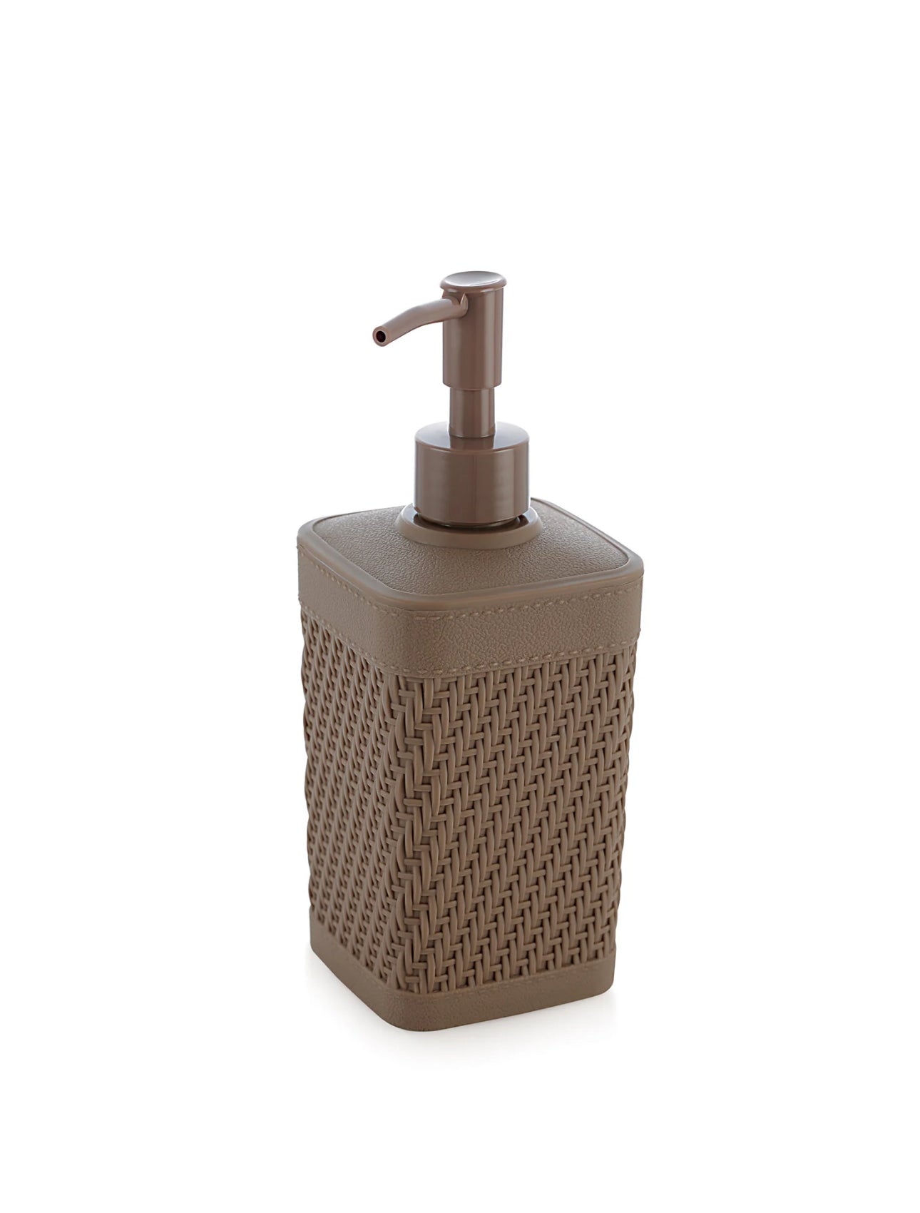 Premium Woven-Texture Liquid Soap Dispenser (Plastic)