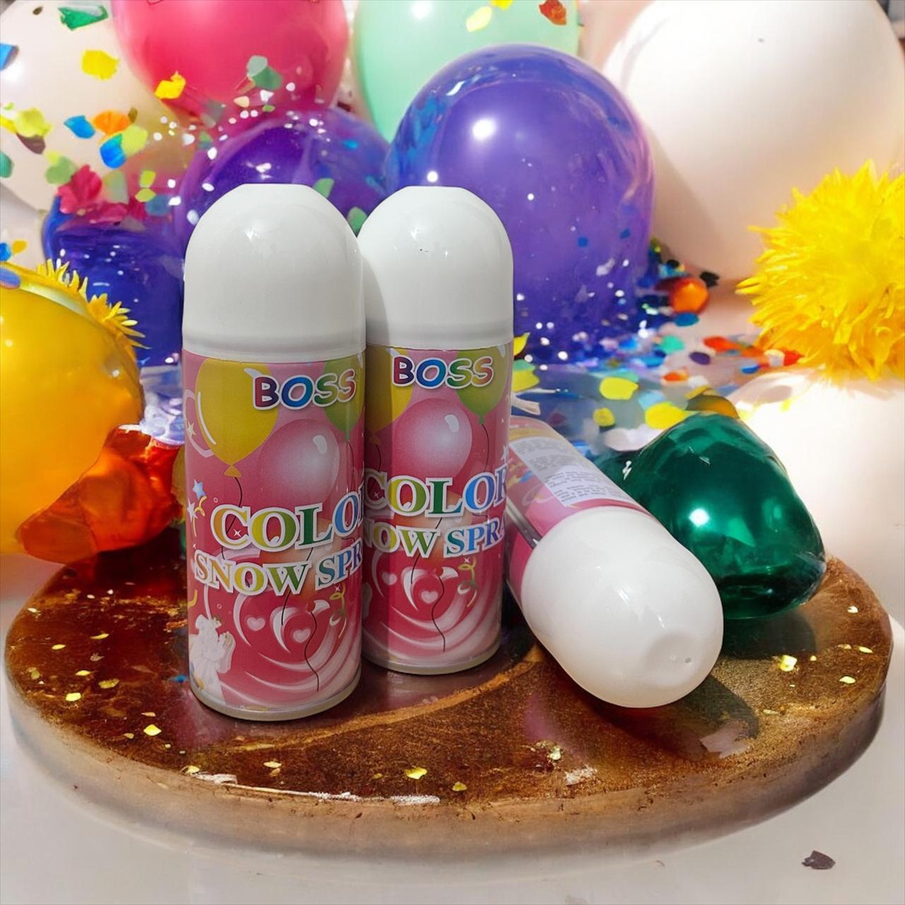 BOSS Color Snow Spray – Party Celebration Foam Spray